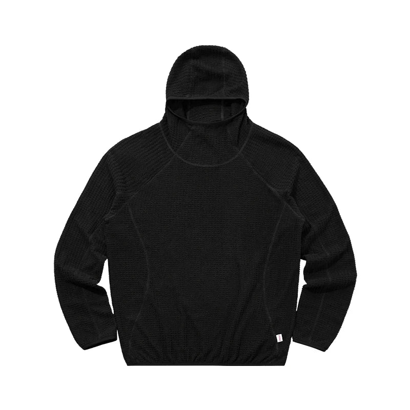 Knit Hooded Sweatshirt