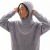 Knit Hooded Sweatshirt